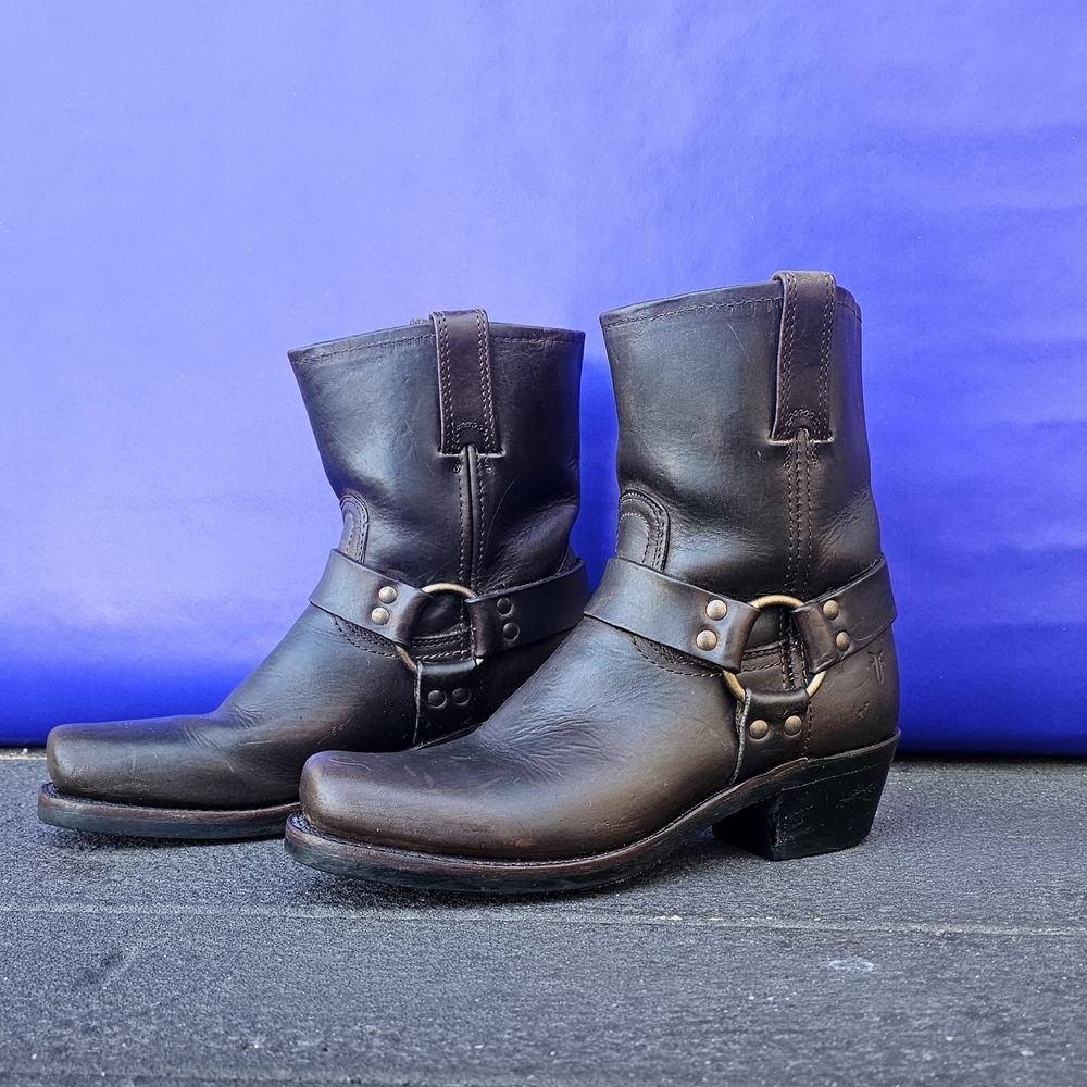 Frye Brown Heeled Boots